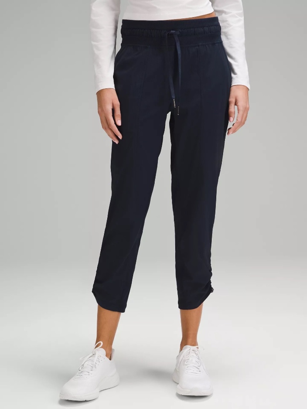 Lululemon Dance Studio Middy Crop Pants True Navy Size 12 Like New Athleisure